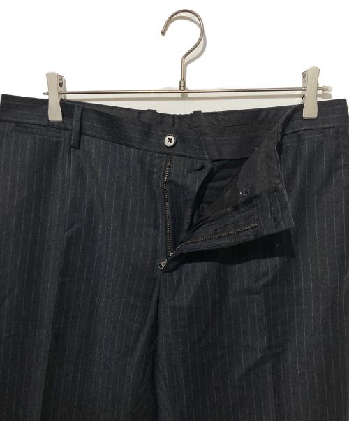 DOLCE & GABBANA（ドルチェ＆ガッバーナ）DOLCE & GABBANA (ドルチェ＆ガッバーナ) ストライプセットアップスーツ ブラック サイズ:50の古着・服飾アイテム