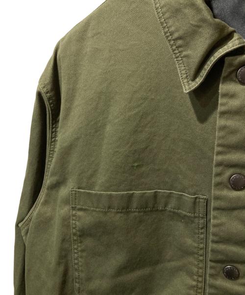 maison kitsune（メゾンキツネ）maison kitsune (メゾンキツネ) Barbour (バブアー) BARBOUR X MK OVERSHIRT カーキ サイズ:SIZE Mの古着・服飾アイテム
