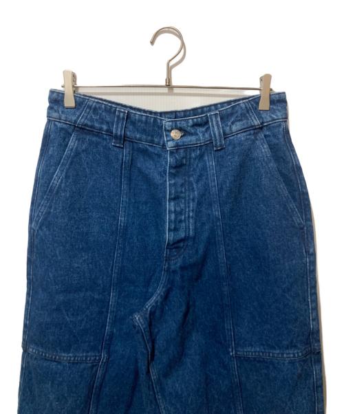 maison kitsune（メゾンキツネ）maison kitsune (メゾンキツネ) DENIM WORKWEAR BERMUDA インディゴ サイズ:29 未使用品の古着・服飾アイテム