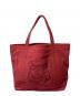 MAISON KITSUNE（メゾンキツネ）の古着「BOLD FOX HEAD CLASSIC TOTE BAGボールド フォックスヘッド クラシック トートバッグ」｜レッド