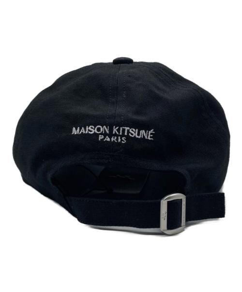 maison kitsune（メゾンキツネ）maison kitsune (メゾンキツネ) ドレスフォックスキャップ ブラック サイズ:U 未使用品の古着・服飾アイテム