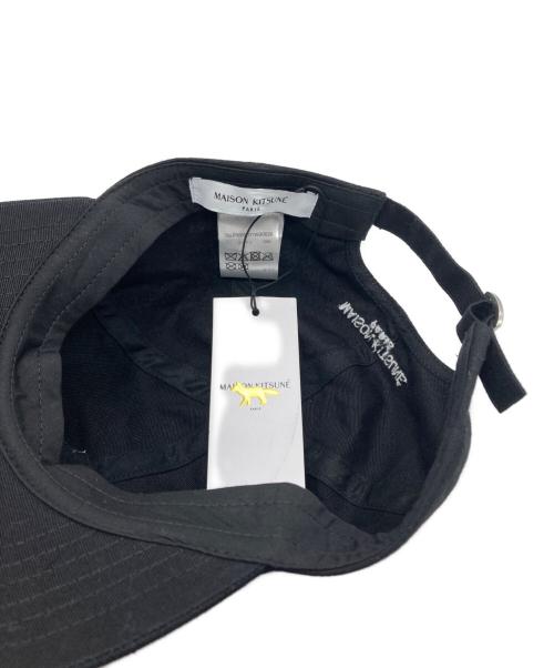 maison kitsune（メゾンキツネ）maison kitsune (メゾンキツネ) ドレスフォックスキャップ ブラック サイズ:U 未使用品の古着・服飾アイテム