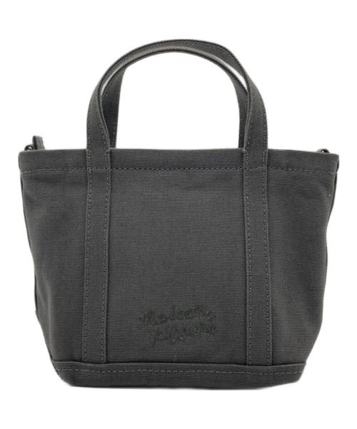 maison kitsune（メゾンキツネ）maison kitsune (メゾンキツネ) FOX HEAD MINI TOTE カーキの古着・服飾アイテム