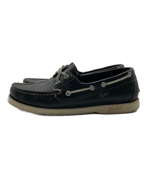 PARABOOT（パラブーツ）PARABOOT (パラブーツ) デッキシューズ ブラック サイズ:5 1/2の古着・服飾アイテム