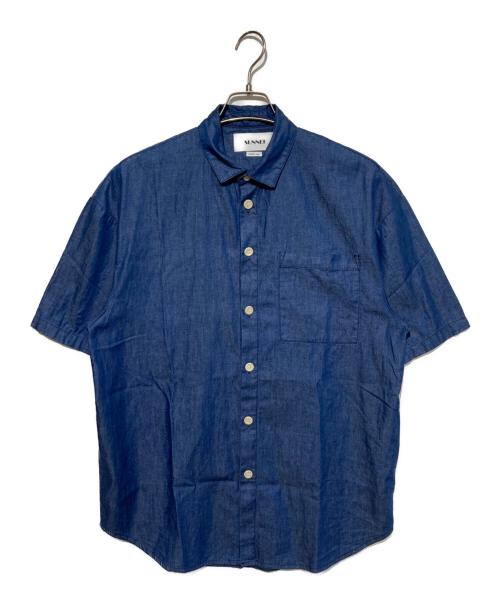 SUNNEI（スンネイ）sunnei (スンネイ) 半袖デニムシャツ インディゴ サイズ:sの古着・服飾アイテム