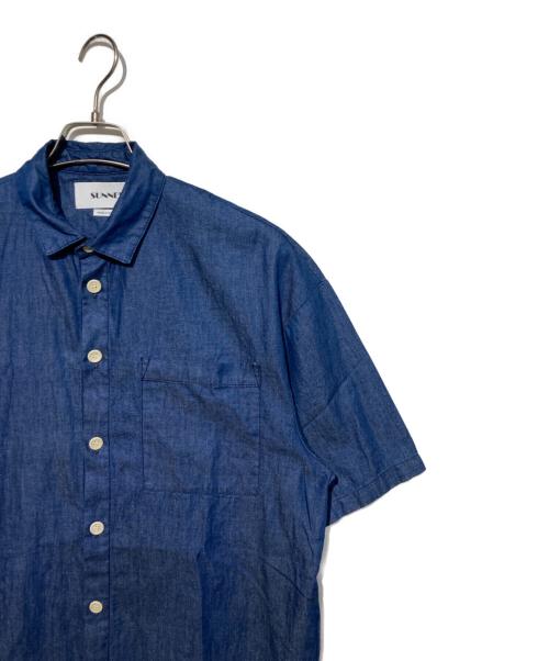 SUNNEI（スンネイ）sunnei (スンネイ) 半袖デニムシャツ インディゴ サイズ:sの古着・服飾アイテム