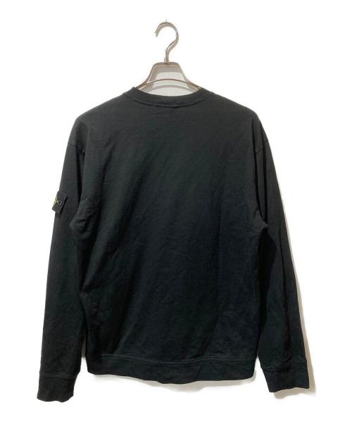 STONE ISLAND（ストーンアイランド）STONE ISLAND (ストーンアイランド) ロングスリーブカットソー ブラック サイズ:SIZE Mの古着・服飾アイテム