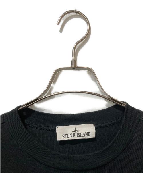 STONE ISLAND（ストーンアイランド）STONE ISLAND (ストーンアイランド) ロングスリーブカットソー ブラック サイズ:SIZE Mの古着・服飾アイテム