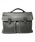 BOTTEGA VENETAボッテガベネタ）の古着「イントレチャート ビジネスバッグ」｜グレー