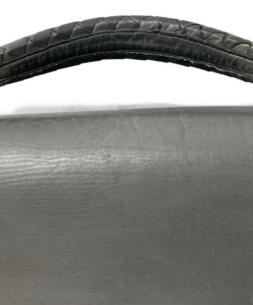 BOTTEGA VENETA（ボッテガベネタ）BOTTEGA VENETA (ボッテガベネタ) イントレチャート ビジネスバッグ グレーの古着・服飾アイテム