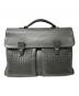 BOTTEGA VENETA（ボッテガベネタ）の古着「イントレチャート ビジネスバッグ」｜グレー