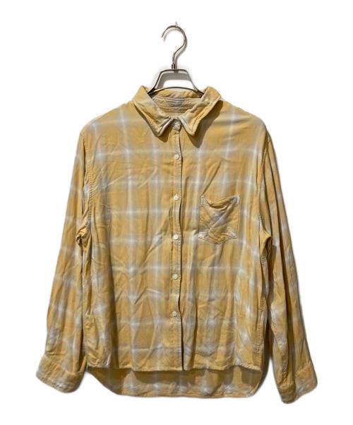 REMI RELIEF（レミレリーフ）REMI RELIEF (レミレリーフ) オンブレレーヨンシャツ イエロー サイズ:Mの古着・服飾アイテム