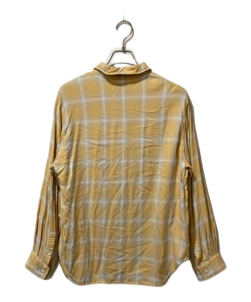 REMI RELIEF（レミレリーフ）REMI RELIEF (レミレリーフ) オンブレレーヨンシャツ イエロー サイズ:Mの古着・服飾アイテム