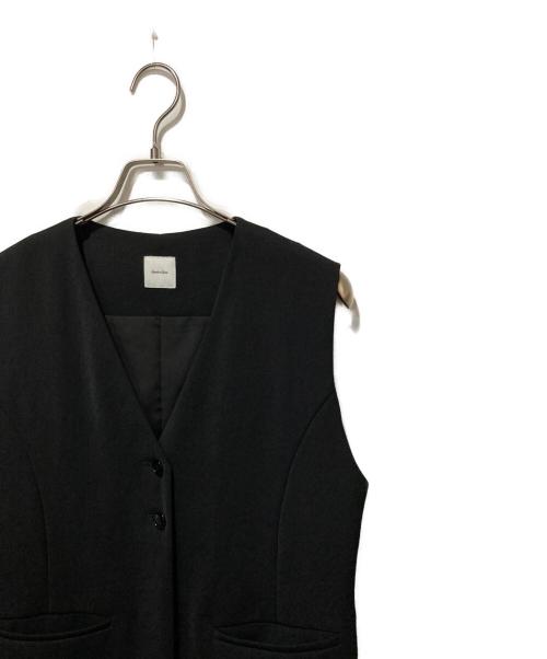 Spick and Span（スピック＆スパン）Spick and Span (スピック＆スパン) PEカルゼVカラージレ ブラック サイズ:記載なしの古着・服飾アイテム
