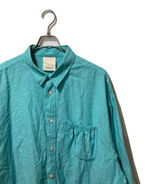 refomed（リフォメッド）refomed (リフォメッド) WRIST PATCH WIDE SHIRT グリーン サイズ:2の古着・服飾アイテム