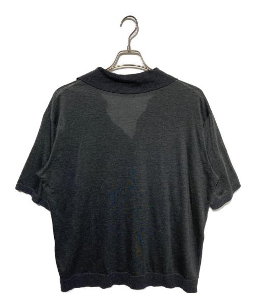 mocT（モクティ）mocT (モクティ) スキッパーカットソー ブラック サイズ:Lの古着・服飾アイテム