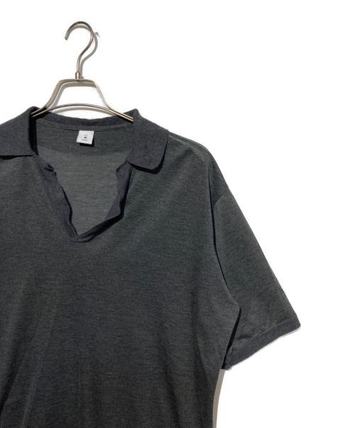 mocT（モクティ）mocT (モクティ) スキッパーカットソー ブラック サイズ:Lの古着・服飾アイテム
