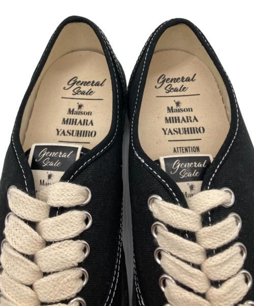 MIHARA YASUHIRO（ミハラヤスヒロ）MIHARA YASUHIRO (ミハラヤスヒロ) PAST SOLE CANVAS LOW ブラック サイズ:44の古着・服飾アイテム