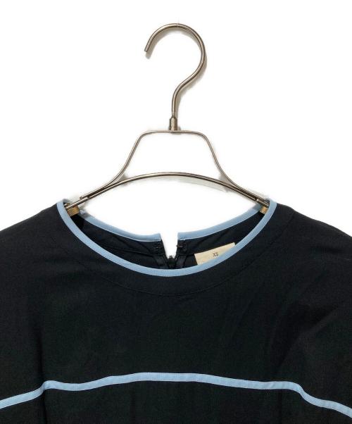 BODICE（ボディス）bodice (ボディス) レーヨンシルクデザインワンピース ブラック サイズ:ＸＳの古着・服飾アイテム