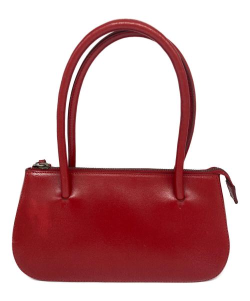 MIU MIU（ミュウミュウ）MIU MIU (ミュウミュウ) レザーミニハンドバッグ レッドの古着・服飾アイテム