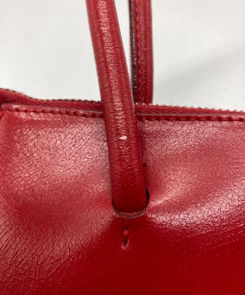 MIU MIU（ミュウミュウ）MIU MIU (ミュウミュウ) レザーミニハンドバッグ レッドの古着・服飾アイテム