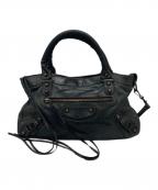 BALENCIAGAバレンシアガ）の古着「ハンドバッグ ザファースト」｜ブラック