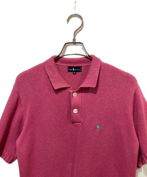 POLO RALPH LAUREN（ポロ・ラルフローレン）POLO RALPH LAUREN (ポロ・ラルフローレン) ポロニット ピンク サイズ:Mの古着・服飾アイテム