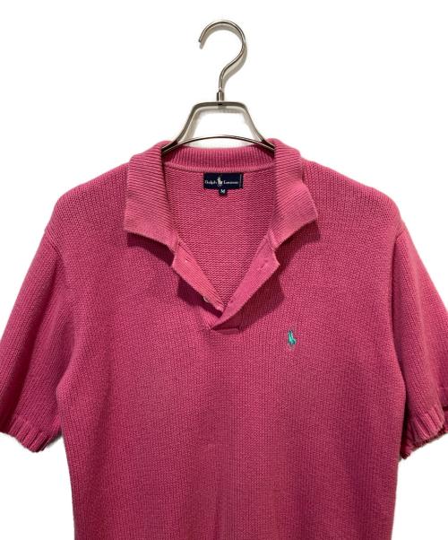 POLO RALPH LAUREN（ポロ・ラルフローレン）POLO RALPH LAUREN (ポロ・ラルフローレン) ポロニット ピンク サイズ:Mの古着・服飾アイテム