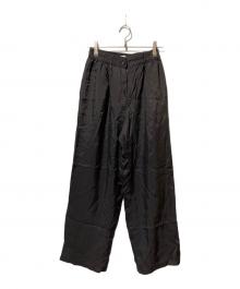 CLANE（クラネ）の古着「SHEER AIRY PANTS」｜ブラック