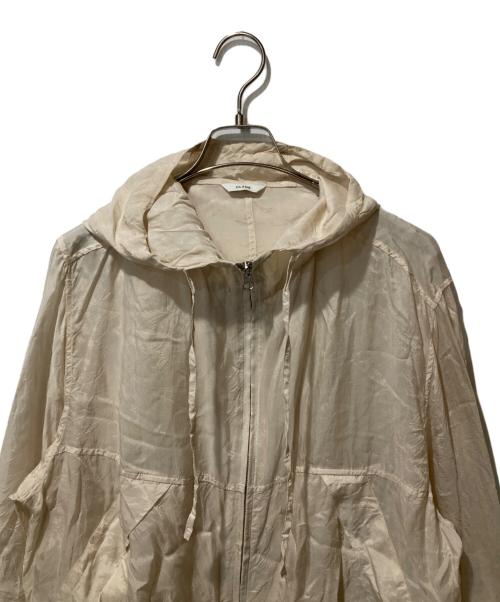 CLANE（クラネ）CLANE (クラネ) SHEER AIRY ZIP HOODIE ベージュ サイズ:1の古着・服飾アイテム