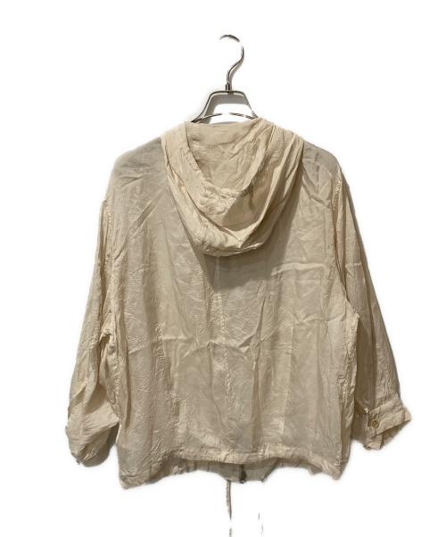 CLANE（クラネ）CLANE (クラネ) SHEER AIRY ZIP HOODIE ベージュ サイズ:1の古着・服飾アイテム