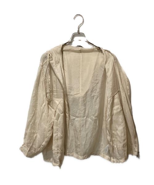 CLANE（クラネ）CLANE (クラネ) SHEER AIRY ZIP HOODIE ベージュ サイズ:1の古着・服飾アイテム