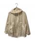 CLANE（クラネ）の古着「SHEER AIRY ZIP HOODIE」｜ベージュ