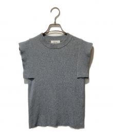 CLANE（クラネ）の古着「SQUARE SLEEVE KNIT TOPS」｜グレー