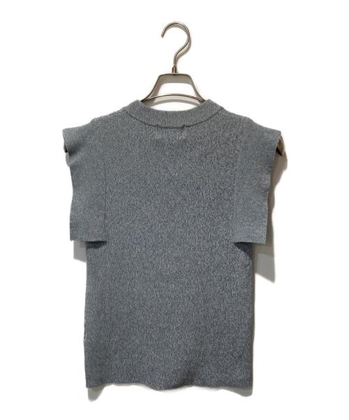 CLANE（クラネ）CLANE (クラネ) SQUARE SLEEVE KNIT TOPS グレー サイズ:1の古着・服飾アイテム