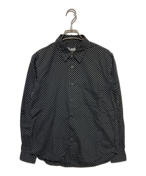 BLACK COMME des GARCONS（ブラックコムデギャルソン）BLACK COMME des GARCONS (ブラックコムデギャルソン) ドット柄シャツ ブラック サイズ:Ｓの古着・服飾アイテム