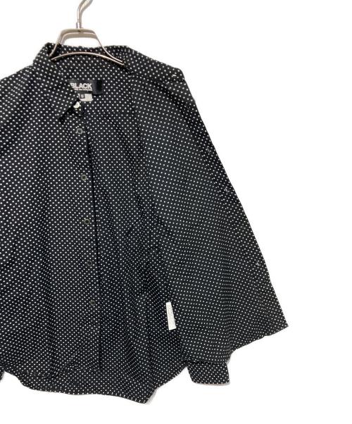 BLACK COMME des GARCONS（ブラックコムデギャルソン）BLACK COMME des GARCONS (ブラックコムデギャルソン) ドット柄シャツ ブラック サイズ:Ｓの古着・服飾アイテム