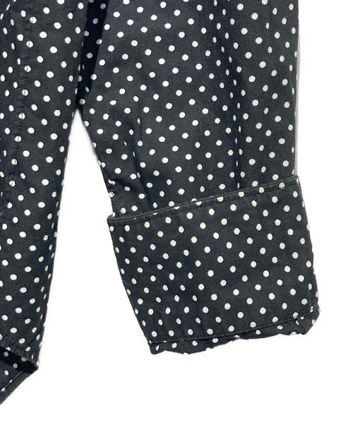 BLACK COMME des GARCONS（ブラックコムデギャルソン）BLACK COMME des GARCONS (ブラックコムデギャルソン) ドット柄シャツ ブラック サイズ:Ｓの古着・服飾アイテム