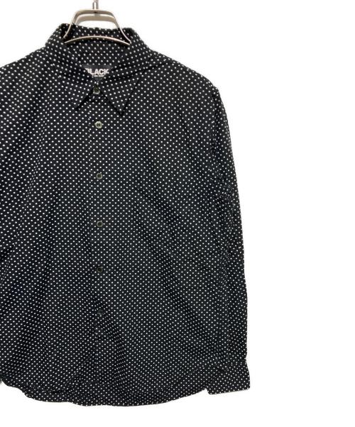 BLACK COMME des GARCONS（ブラックコムデギャルソン）BLACK COMME des GARCONS (ブラックコムデギャルソン) ドット柄シャツ ブラック サイズ:Ｓの古着・服飾アイテム