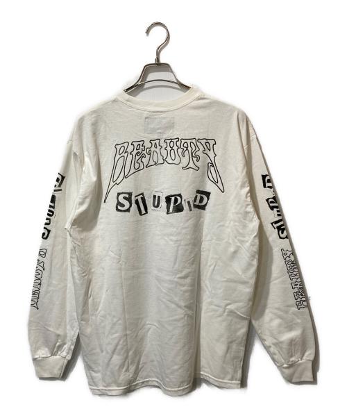 glamb（グラム）glamb (グラム) hide (ヒデ) コラボプリントカットソー ホワイト サイズ:Sの古着・服飾アイテム
