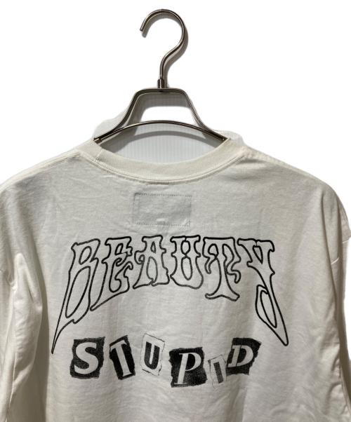 glamb（グラム）glamb (グラム) hide (ヒデ) コラボプリントカットソー ホワイト サイズ:Sの古着・服飾アイテム