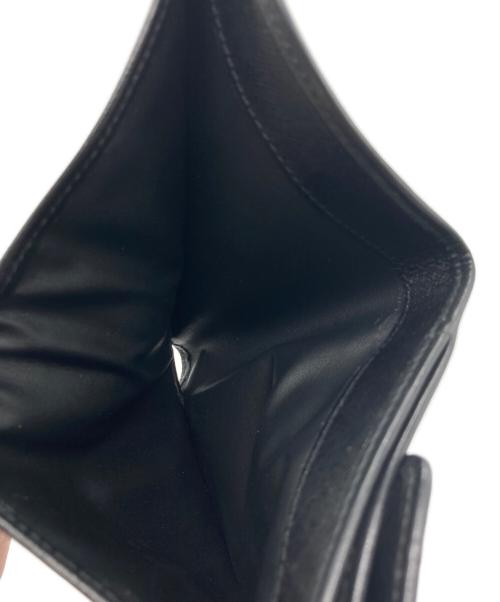 CELINE（セリーヌ）CELINE (セリーヌ) マカダム 二つ折り財布 ブラック×ブラウンの古着・服飾アイテム