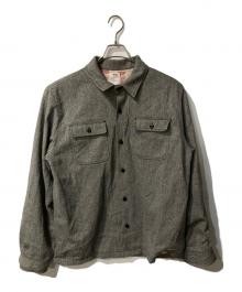 stussy（ステューシー）の古着「裏カモ柄ウールジャケット」｜グレー