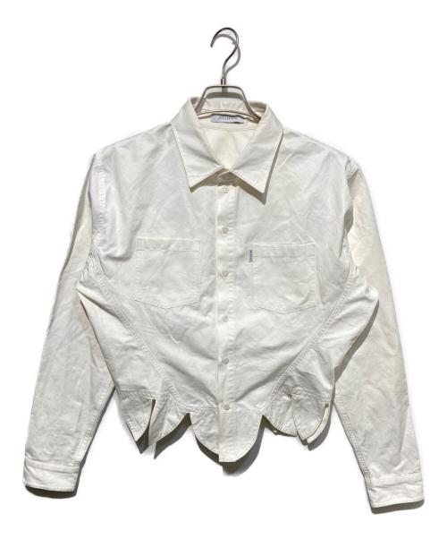 JUNTAE KIM（ジュンテ キム）JUNTAE KIM (ジュンテ キム) スクエアコルセットシャツ ホワイト サイズ:Sの古着・服飾アイテム