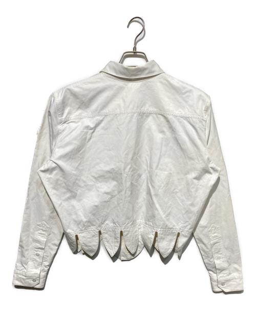 JUNTAE KIM（ジュンテ キム）JUNTAE KIM (ジュンテ キム) スクエアコルセットシャツ ホワイト サイズ:Sの古着・服飾アイテム