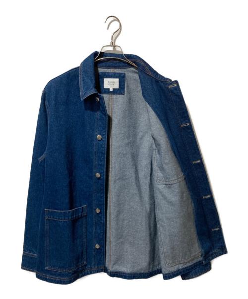 maison kitsune（メゾンキツネ）MAISON KITSUNE (メゾンキツネ) DENIM WORKWEAR JACKET インディゴ サイズ:Mの古着・服飾アイテム