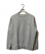 maison kitsuneメゾンキツネ）の古着「FOX HEAD PATCHスウェット」｜グレー
