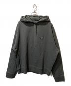 maison kitsuneメゾンキツネ）の古着「BOLD FOX HEAD PATCH OVERSIZE HOODIE」｜グレー