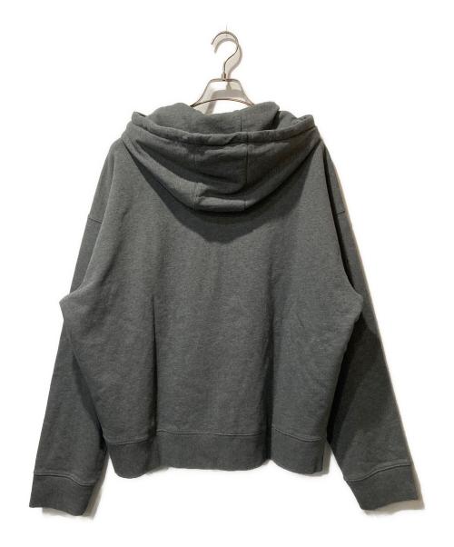 maison kitsune（メゾンキツネ）maison kitsune (メゾンキツネ) BOLD FOX HEAD PATCH OVERSIZE HOODIE グレー サイズ:L 未使用品の古着・服飾アイテム
