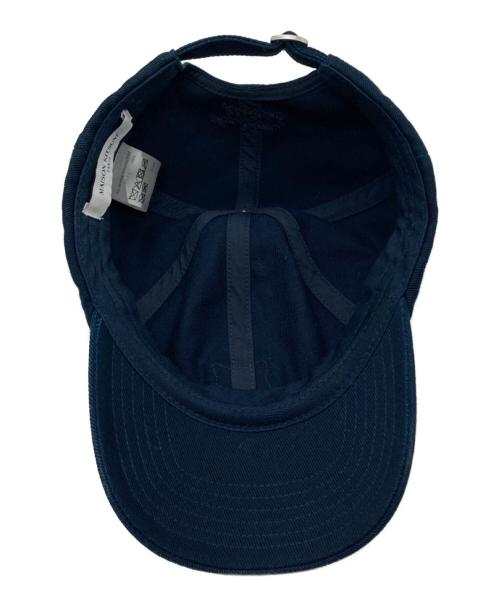maison kitsune（メゾンキツネ）MAISON KITSUNE (メゾンキツネ) フォックスヘッドパッチキャップ ネイビーの古着・服飾アイテム